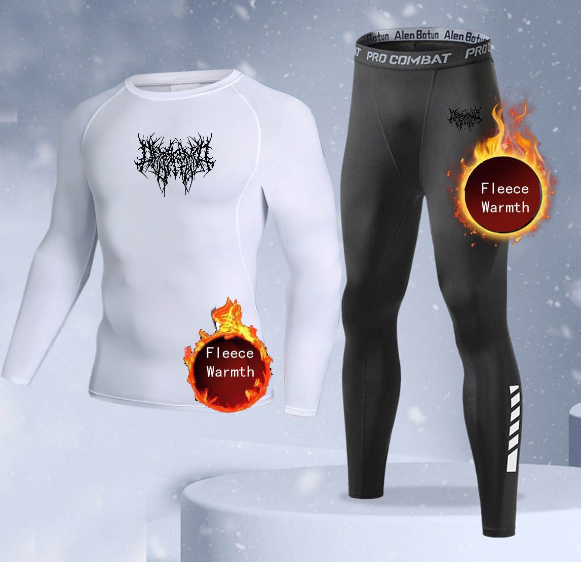 New 2-pieces Winter Warm Men U - Thermal Long John 评论和价格