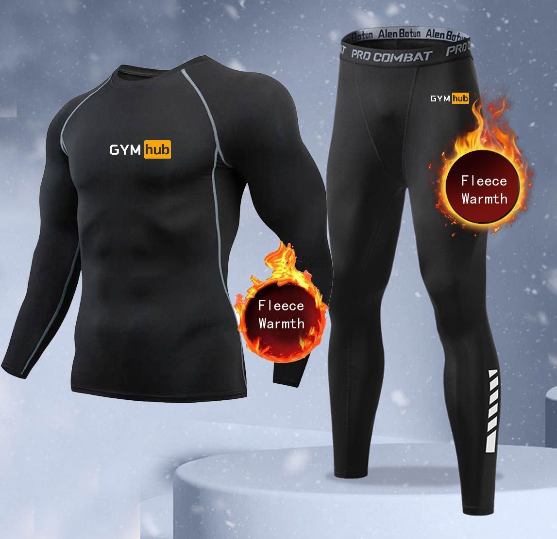 New 2-pieces Winter Warm Men U - Thermal Long John 评论和价格