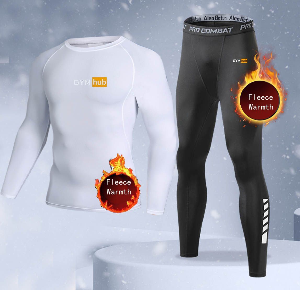 New 2-pieces Winter Warm Men U - Thermal Long John 评论和价格