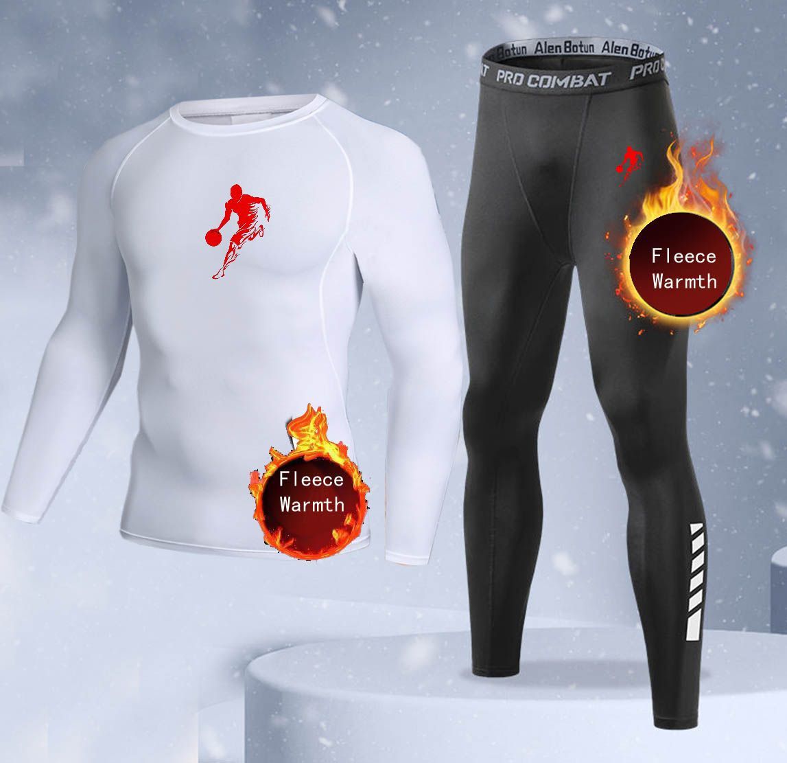 New 2-pieces Winter Warm Men U - Thermal Long John 评论和价格