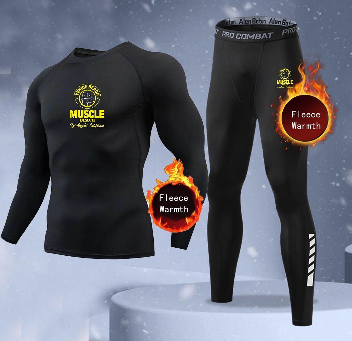 New 2-pieces Winter Warm Men U - Thermal Long John 评论和价格