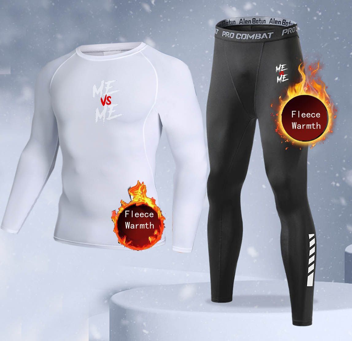 New 2-pieces Winter Warm Men U - Thermal Long John 评论和价格