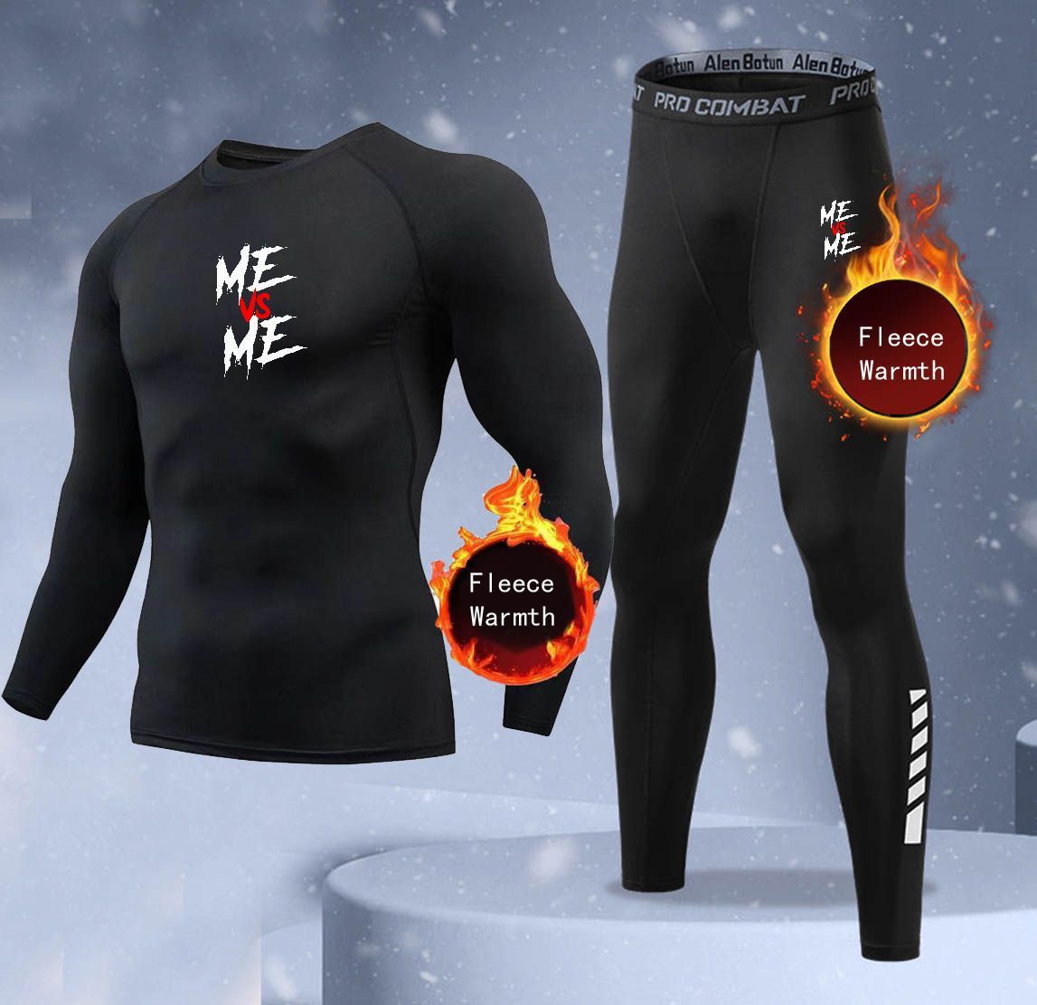 New 2-pieces Winter Warm Men U - Thermal Long John 评论和价格