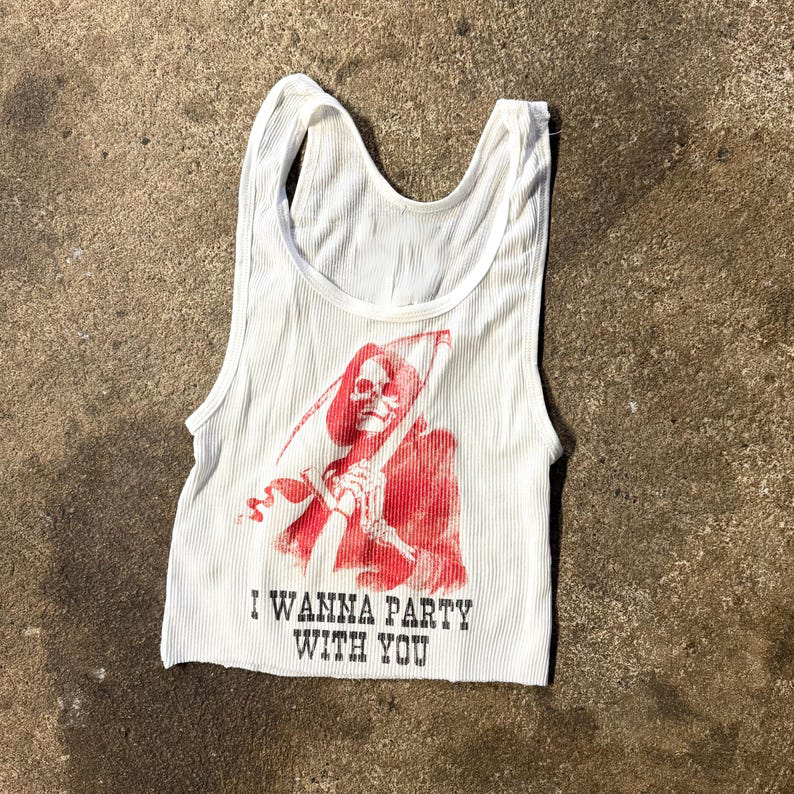Ribbed Tank with Killer Party  - Tank Top Ribbed 评论和价格