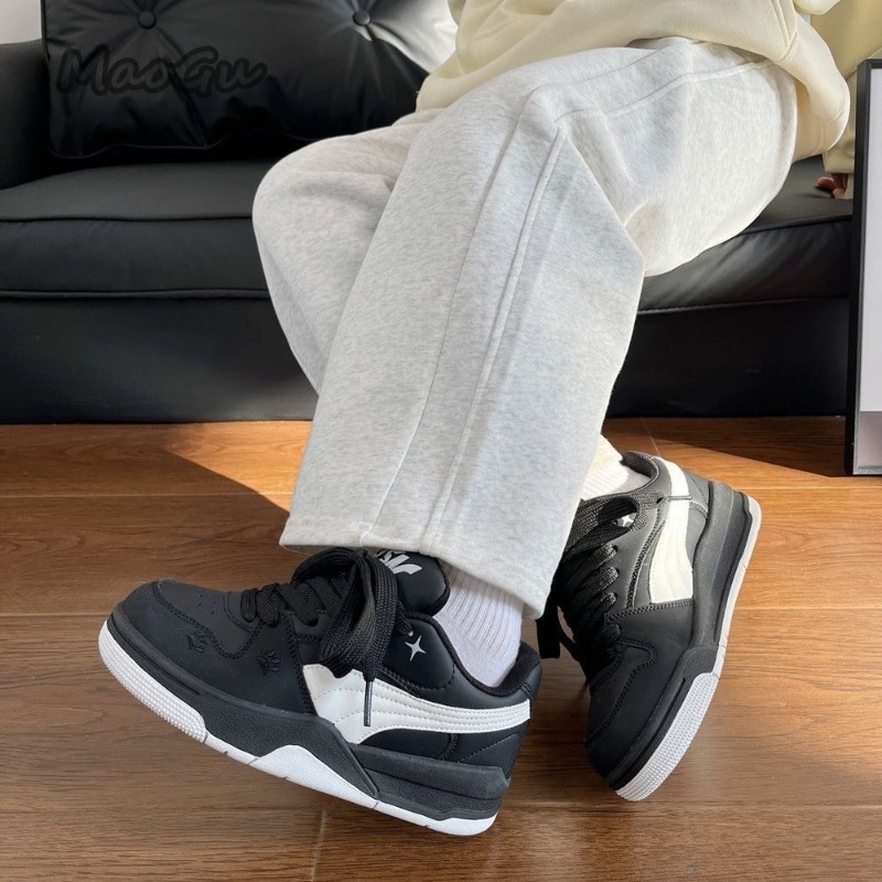 Women's Black White Leather Sk - Vans Shoes Old Skool 评论和价格