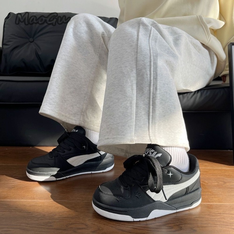 Women's Black White Leather Sk - Vans Shoes Old Skool 评论和价格