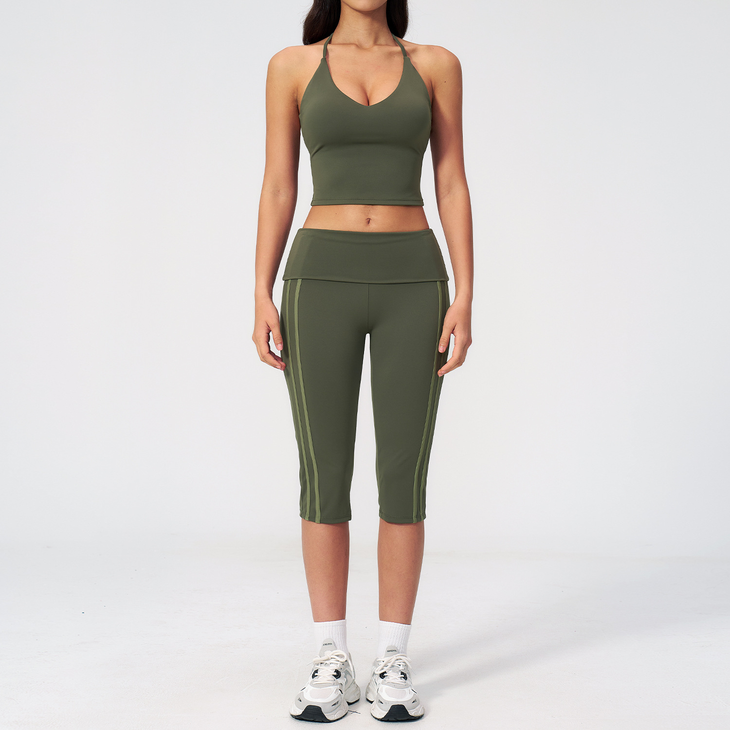 Yoga Suit 2PCS Women Sports Br - Compression Shorts Athletes 评论和价格