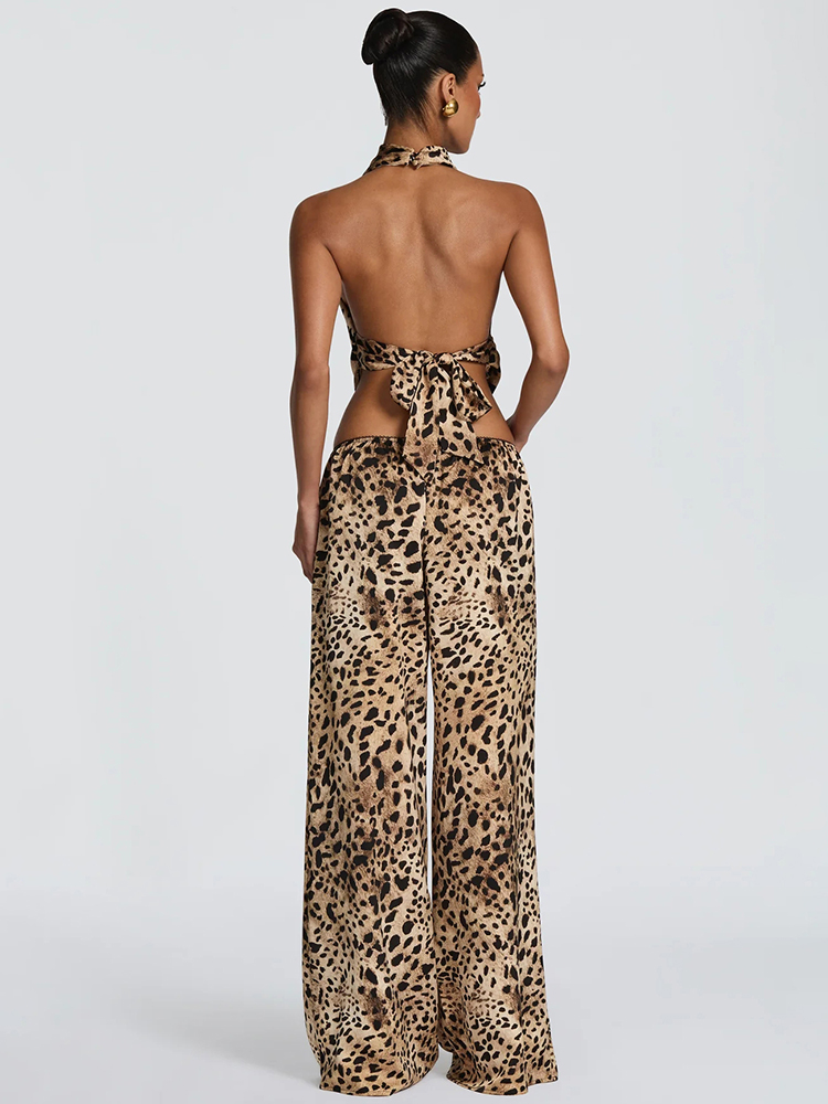 Sisterlinda Leopard Print 2 Pi - Suspender Tank Top 评论和价格